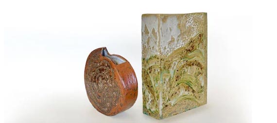 Céramiste collection vases paysage