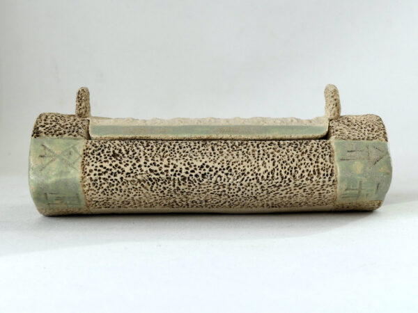 Céramique plumier sceau cylindre "Scène de chasse"