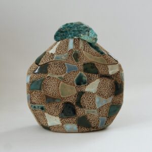 céramique flacon "Damiers Verts"